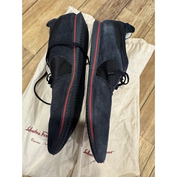 Ermenegildo Zegna Men Shoes Black/Navy Lace Up Sneaker Size 13 US Made in Italy main image 11